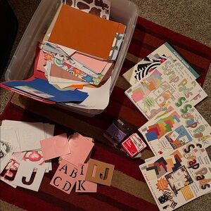 Lot of paper craft / scrapbooking supplies!!